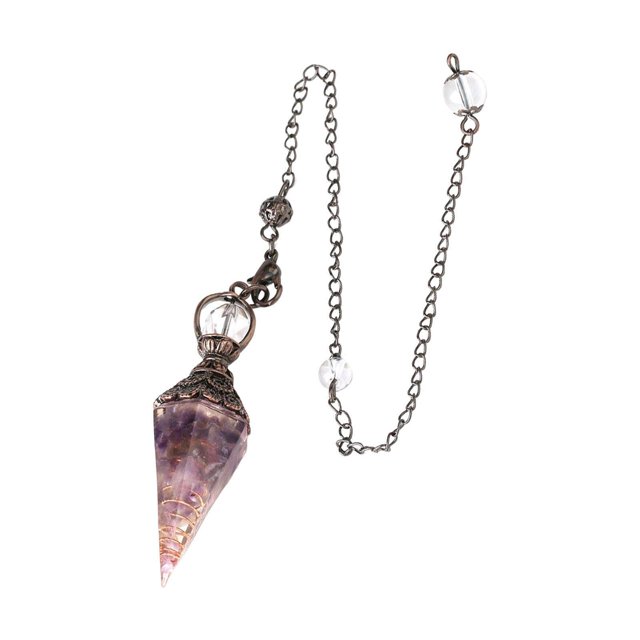 Langgg Crystal Pendulum Natural Stone Pendulums Pendant for Divination Dowsing