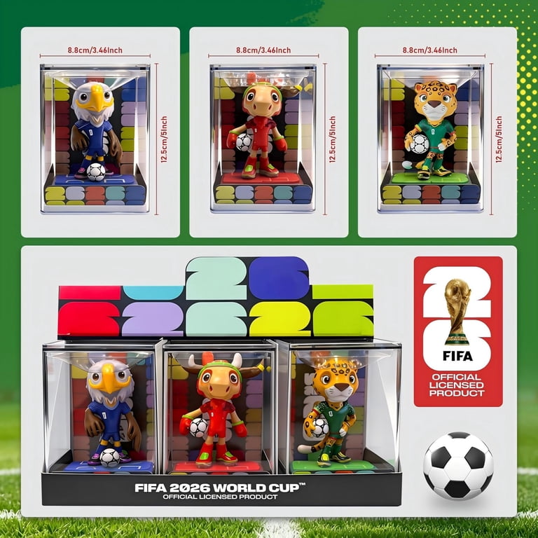 FIFA 2026 World Cup Official Licensed Mascot 5 Inch Figurines Set