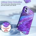 thumbnail image 5 of CASEFIV YTC8444-37 Protective Back Cover Cell Phone Case for iPhone 12/12 Pro, Glaze Purple, 5 of 8