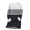 thumbnail image 4 of Bovemsi Womens Sweatshirts Fashion Casual Warm Sweatshirt Long Sleeve Soft Printed Shirt Ladies Winter Tops Fall Fashion Outfits 2025 Clothes, 4 of 5