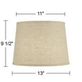 thumbnail image 7 of Springcrest Set of 2 Drum Lamp Shades Burlap Linen Medium 11" Top x 13" Bottom x 9.5" High (Spider), 7 of 7