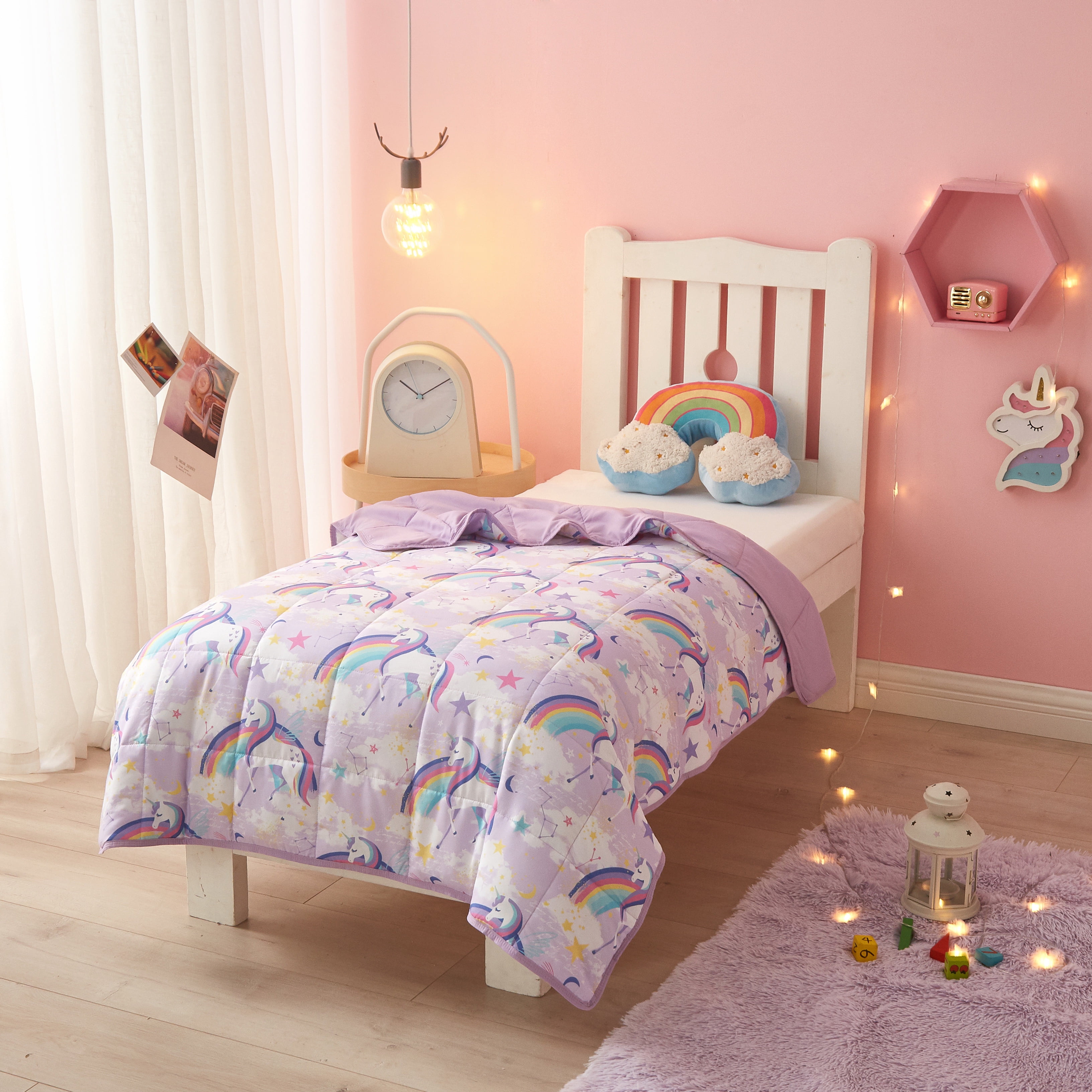 Heritage Club Kids Super Soft 40' x 50' Weighted Blanket , 6 lb, Unicorn