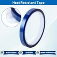 thumbnail image 6 of Heat Tape for Sublimation, 10 Rolls Sublimation Heat Resistant Tape, 10mm × 30m (98ft) Heat Transfer Tape Sublimation Heat Tape for Press Electronic Soldering Insulation, No Residue, 6 of 8