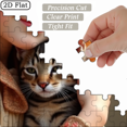 thumbnail image 6 of 1000 pieces of vertical paper jigsaw puzzle - warm scene of people and cats, size 50*75 inches., 6 of 9