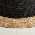 thumbnail image 3 of SAFAVIEH Natural Fiber Cebrail Geometric Area Rug, Black/Natural, 4' x 6' Oval, 3 of 7