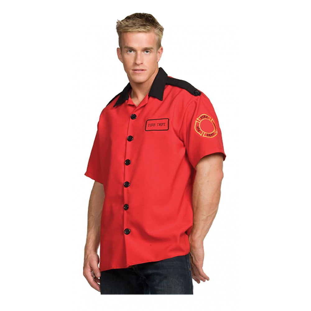 Fireman Shirt Adult Costume - One Size - Walmart.com