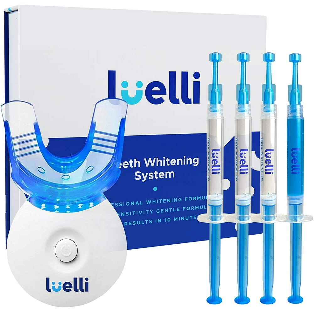 LUELLI Teeth Whitening Kit 5X LED Light Tooth Whitener with 35