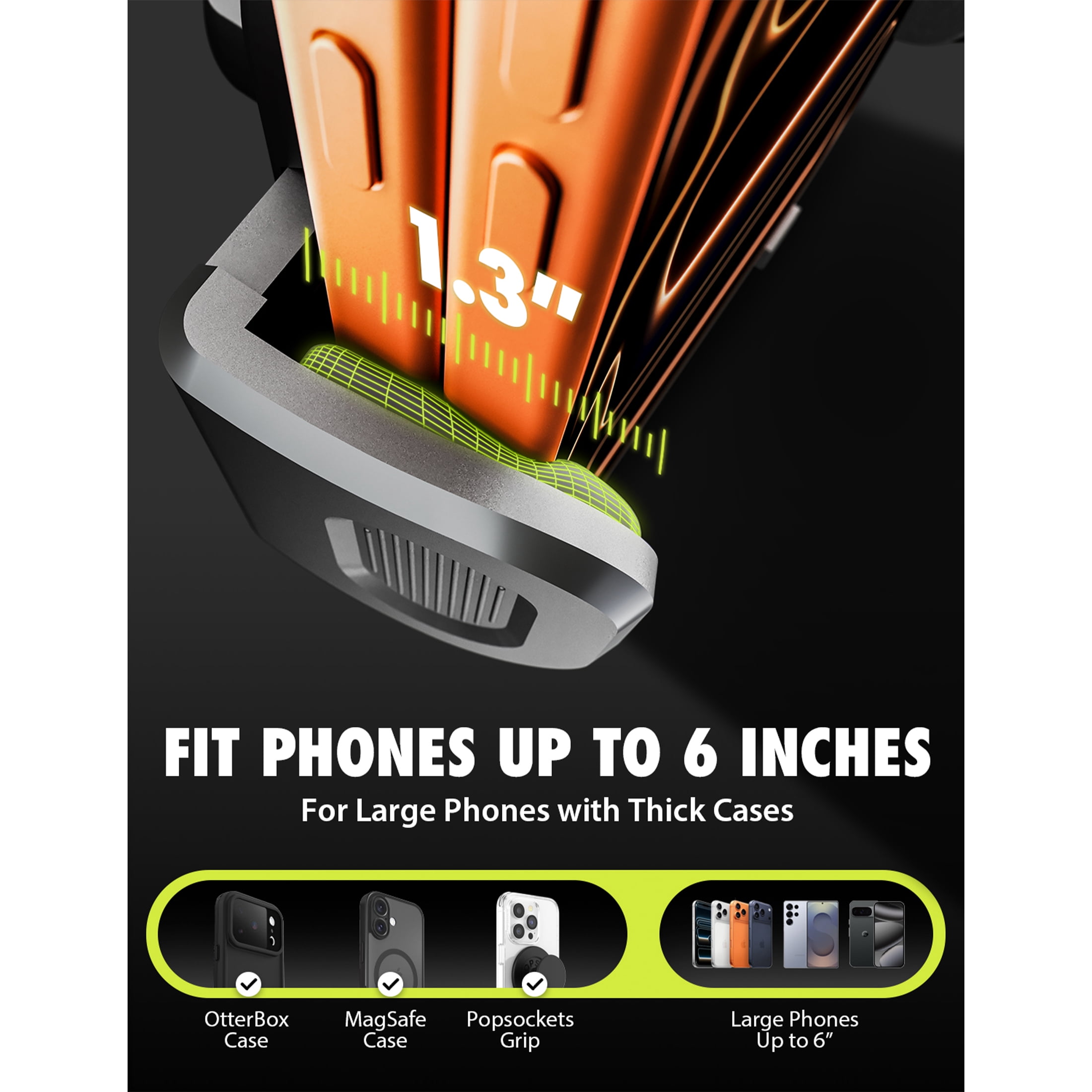 Bracketron TripGrip 2.0 Car Phone Mount, Dashboard and Windshield Holder with Adjustable Arm & 360° Rotation