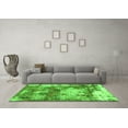 thumbnail image 3 of Ahgly Company Indoor Rectangle Abstract Green Modern Area Rugs, 2' x 4', 3 of 4