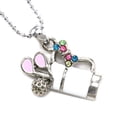 thumbnail image 2 of White Golf Club Set Bag Sporting Goods Charm Pendant Necklace Sports Jewelry, 2 of 3