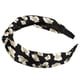 thumbnail image 5 of Diademas anudadas con patrón de leopardo, diadema para mujer, aro para el pelo, negro, 5 of 7