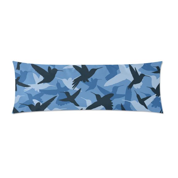 MKHERT Balck Hummingbird Body Pillow Pillowcase Pillow Protector Cushion Cover 20x60 Inch