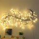 thumbnail image 3 of Willow Vine String Lights 7.55Ft IP44 Impermeable LED Vine Lights 144LEDs Planta artificial Rama de árbol Luces decorativas Blanco cálido Ambiente Luz de pared DIY Vine Light Strip Reutilizable, 3 of 11