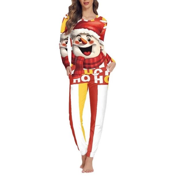 Conjunto de pijama de dos piezas para mujer, ropa de dormir cómoda, informal, de manga larga, para otoño e invierno, con envío directo