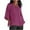 Hot Pink, variant on Pincandy Tops for Women 2025 3/4 Length Sleeve Womens Tops Linen Shirts Crewneck Tunic Loose Fit Plus Size Vacation Blouses