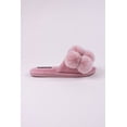 thumbnail image 5 of Pretty You London Women's Dolly Pom Pom Slider Slipper in Pink, 5 of 5