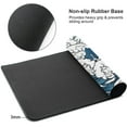 thumbnail image 2 of Japanese Mouse Pad Blue White Sea Wave Gaming Mousepad XL Extended Mouse pad Non Slip Mice Pad Stitched Edges Office Desk pad 31.5 X 11.8 Inch, 2 of 6