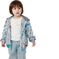 thumbnail image 3 of Boy‘s Cartoon Lightweight Wind Zip Hooded Jackets Windbreakers Cute Dust Coats 2T-7 Years, 3 of 11