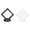 Z-White 1PCS & Black 1PCS, variant on UYUH 3D Floating Frame with Stand, Challenge Display Holder, Small Shadow Box for Earrings, Rings, Brooch Indoor Accessories Decorations for Tabletop Desk, Home Party