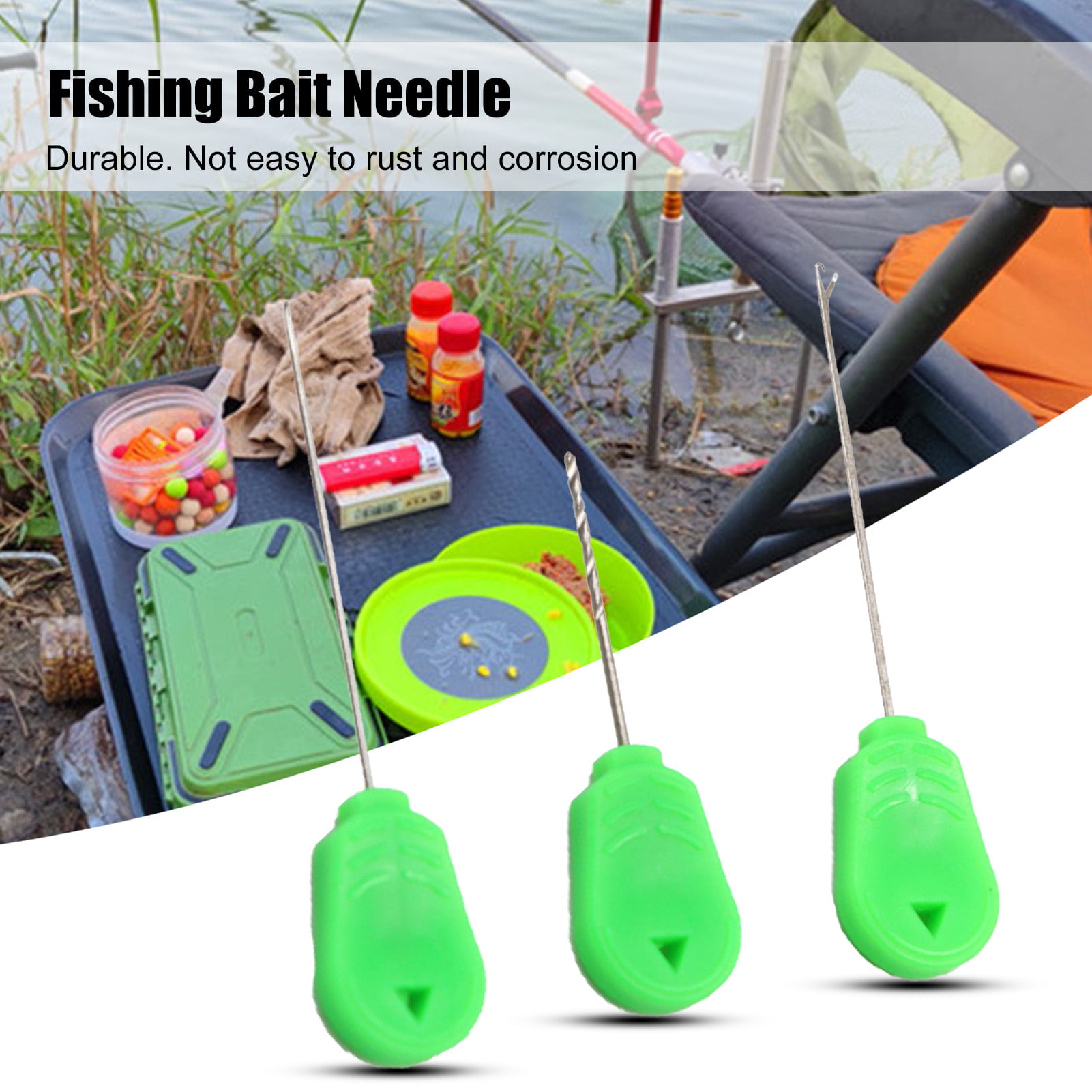 Portable Retractable Bait Needle Carp Fishing Tackle Fishing Hook Needle Useful 