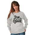 thumbnail image 5 of Keep It Christian Religion Faith Women Crewneck Sweatshirt Brisco Brands S, 5 of 6