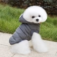 thumbnail image 3 of Ropa de invierno cálida de lana para perros pequeños, chaqueta para cachorros, abrigo acolchado para perros, sudadera con capucha para chihuahua, traje para shih tzu, disfraces para yorkshire terrier., 3 of 6