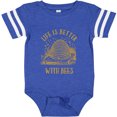 thumbnail image 3 of Inktastic Life's Better With Bees Boys or Girls Baby Bodysuit, 3 of 5