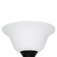 thumbnail image 3 of Mainstays Black Iron Scroll Traditional Torchiere Floor Lamp 71"H, LED Bulb Included, 3 of 7