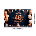 thumbnail image 5 of Fabulous Design Birthday Banner Milestone Celebration Party Decoration for Adults Celebration Indoor Event, 5 of 9