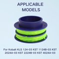 thumbnail image 4 of YISITIAN Pre-Wound Dual-line Spool 0.08 Diameter line for Kobalt 24V KST 1124B-03 KST 2024A-03 KST 2224B-03 KST 4024A-03 Trimmer Replace 1504979 1137837 CJ919-43300, 4 of 5