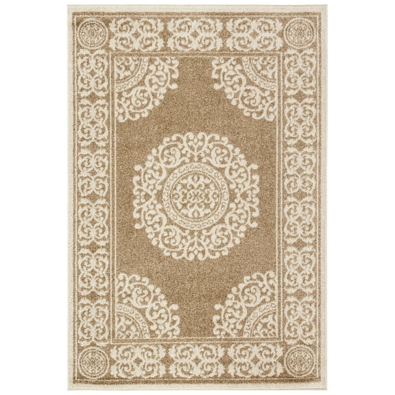 SAFAVIEH Amherst Lairos Oriental Area Rug, Wheat, 4' x 6'