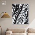 thumbnail image 3 of Black Lines I Canvas Modern Black And White Abstract Wall Art by Art Remedy, White Frame, 36" x 45", 3 of 7