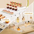 thumbnail image 3 of JUESHA 3 Tier Large Acrylic Display Risers, 11.6” Clear Perfume Organizer Stand, Figures Display Shelf Racks for Cupcake Skincare Shoes Miniatures, 3 of 6