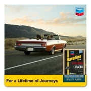 Chevron Havoline Lifelong 0W-20 Full Synthetic Motor Oil, 6 Quarts (Smart Change Box)