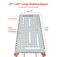 thumbnail image 4 of KFFKFF Foldable Welding Table 44" x 21", 500LBS Capacity Welding Workbench with 4-Level Adjustable Height, Carbon Steel Work Bench, 4 of 9