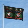 thumbnail image 2 of Coat Of Arms Of The Dominican Republic Flags 3 X 5 Foot Printed Bright And Vivid Colors Flag With Two Grommets, 2 of 7