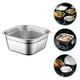 thumbnail image 3 of Lavabo de acero inoxidable para cocina, lavabo para lavar verduras, cuenco de Metal para sopa, bandeja para comida de Buffet (23cm), 3 of 5