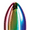 Rainbow, variant on Rear Assets Chrome-Plated Aluminum Clover Anal Plug, Rainbow