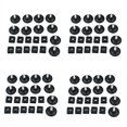 thumbnail image 1 of 40 Sets 45mm Base Dia Adjustable Leveling Foot 25mmx25mm Square Tube Insert Kit, 1 of 5