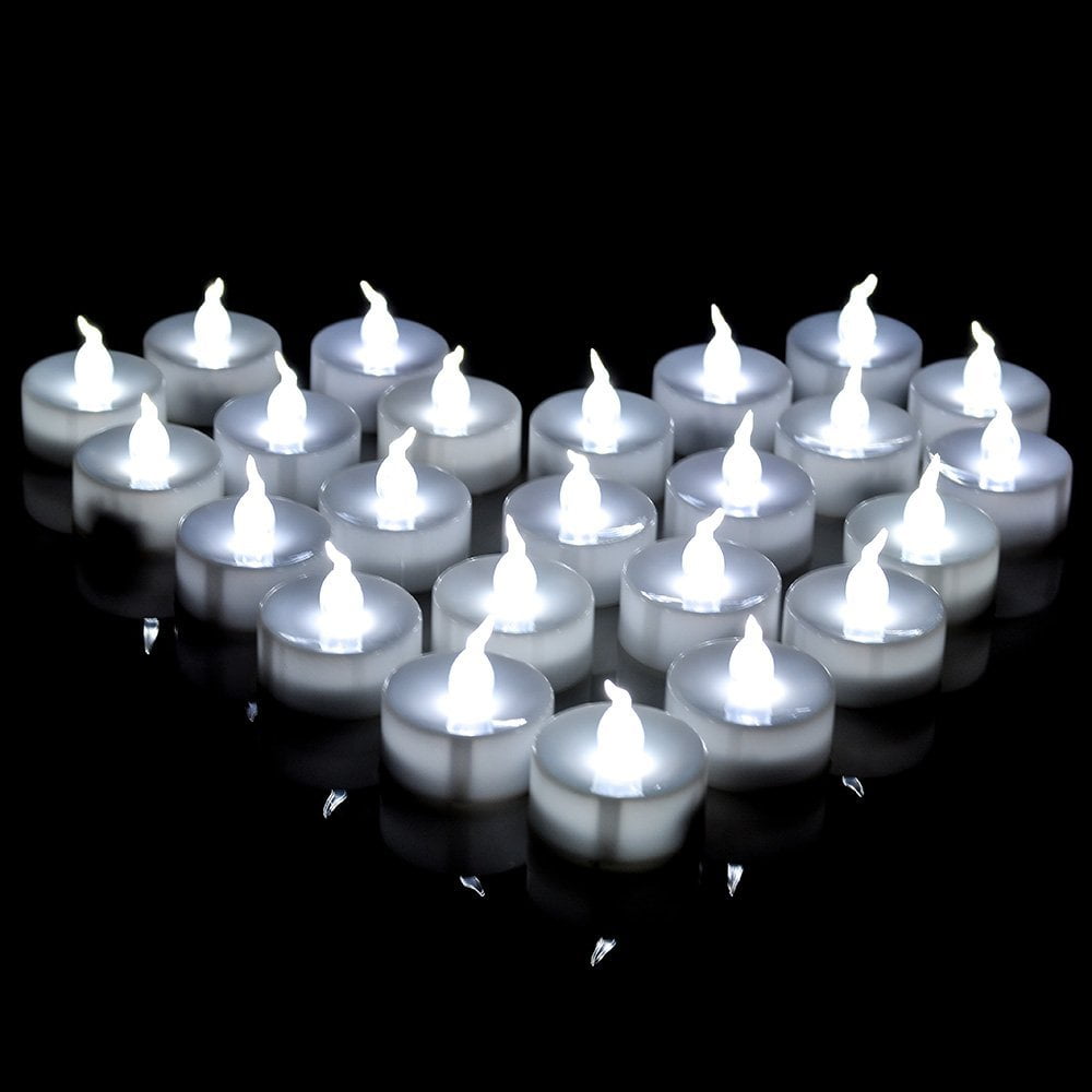 100 Pcs Flameless Tea Lights Battery Operated No Flicker Steady Led 100 Pcs Flameless Tea Lights Battery Operated No Flicker Steady Led Candles For Holidays Party Wedding White By Agptek Ship From Us Com