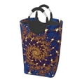 thumbnail image 1 of DouZhe 50L Rectangular Laundry Basket, Fractal Blue Spiral Prints Waterproof Foldable Laundry Hamper with Aluminum Handles, 1 of 6