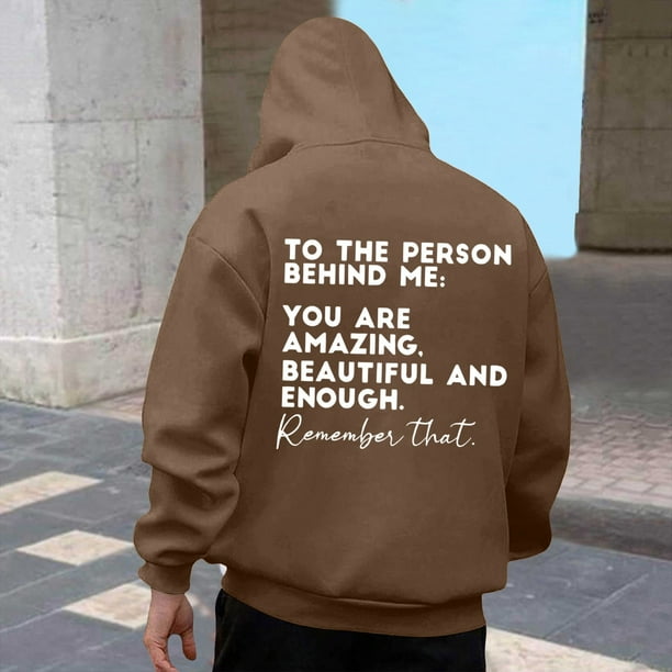 WILLBEST Sudaderas De Hombre Sudadera con Capucha y Estampado De Moda, Informal, De Manga Larga, Suave y Cómoda, para Otoño e Invierno, Uso Diario, Actividades Al Aire Libre, Ligera y Cálida Chica