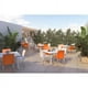 thumbnail image 2 of Silla de Comedor Durable Offiho para Exterior e Interior con Protección UV Color Naranja, 2 of 5