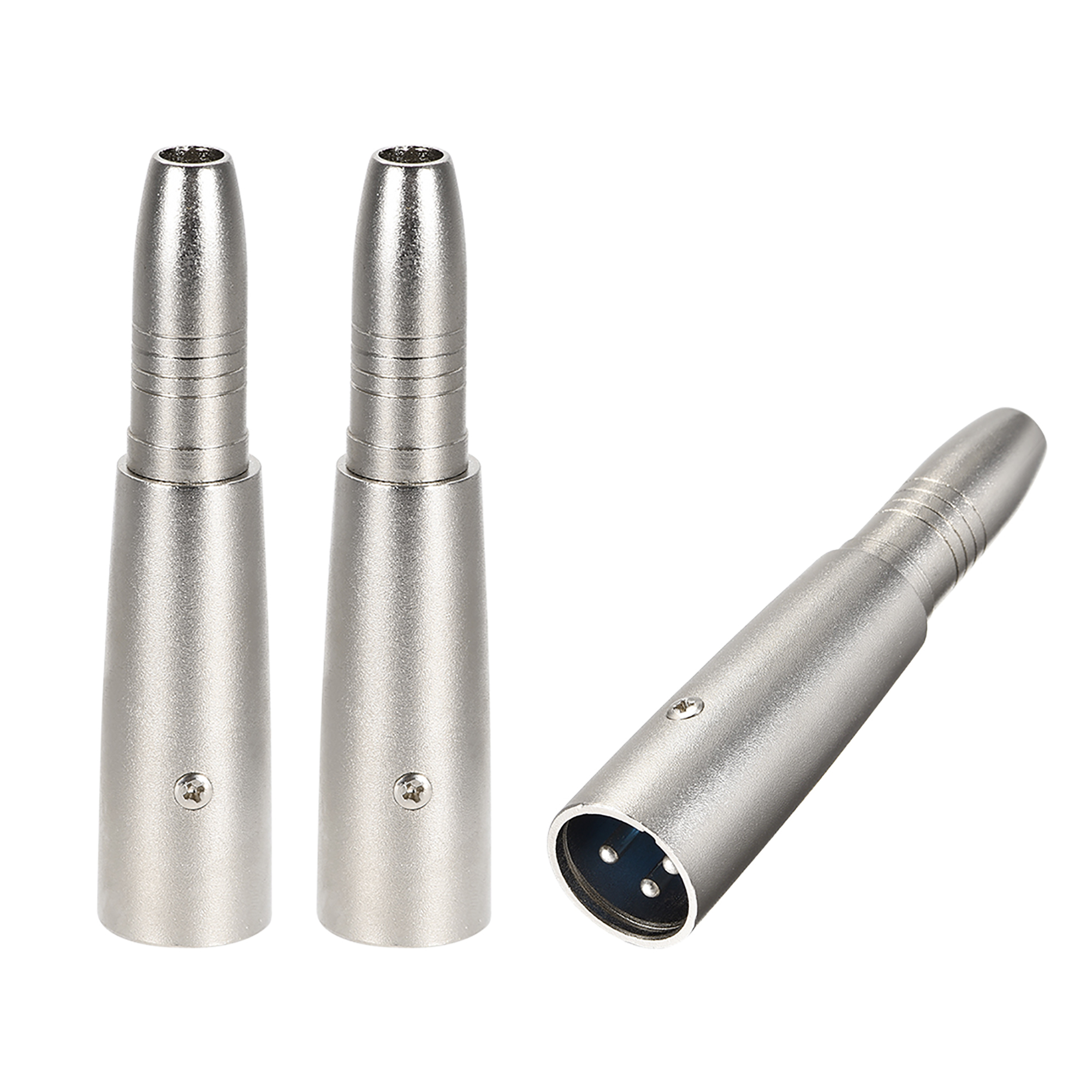 XLR 3Pin Male to 1/4" 6.35mm Female Socket Audio Adapter,Microphone Plug In Audio Connector,Mic