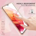 thumbnail image 4 of Funda CHAO rosa para Samsung Galaxy S21 360 grados antiarañazos mármol con purpurina, 4 of 5