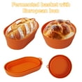 Silicone Bread Fermentation Basket Round Oval Dough Proofing Box Oven