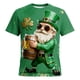 thumbnail image 1 of Tops para hombre, blusas y camisas de cuello redondo y manga corta para hombre. Top estampado de manga corta de San Patricio para hombre. Top/camisa de cuello redondo y manga corta para hombre. Tops p, 1 of 4