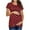 Red, variant on gakvov Maternity Tops Ity Casual Short Sleeve Dot Print T Shirt Tops Pregnant Tunic Maternity Shirts For Women