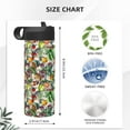 thumbnail image 4 of Logiee Vegan1 Print 18oz Sports Insulated Kettle With Straw,Insulated Water Bottle For Running Hiking Cycling Climbing,Man Womans Insulated Water Bottle, 4 of 8