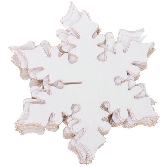 OUNONA White Snowflake Wine Glass Decoration Place Cards for Wedding Ceremony Table Name Tags 50 Pieces